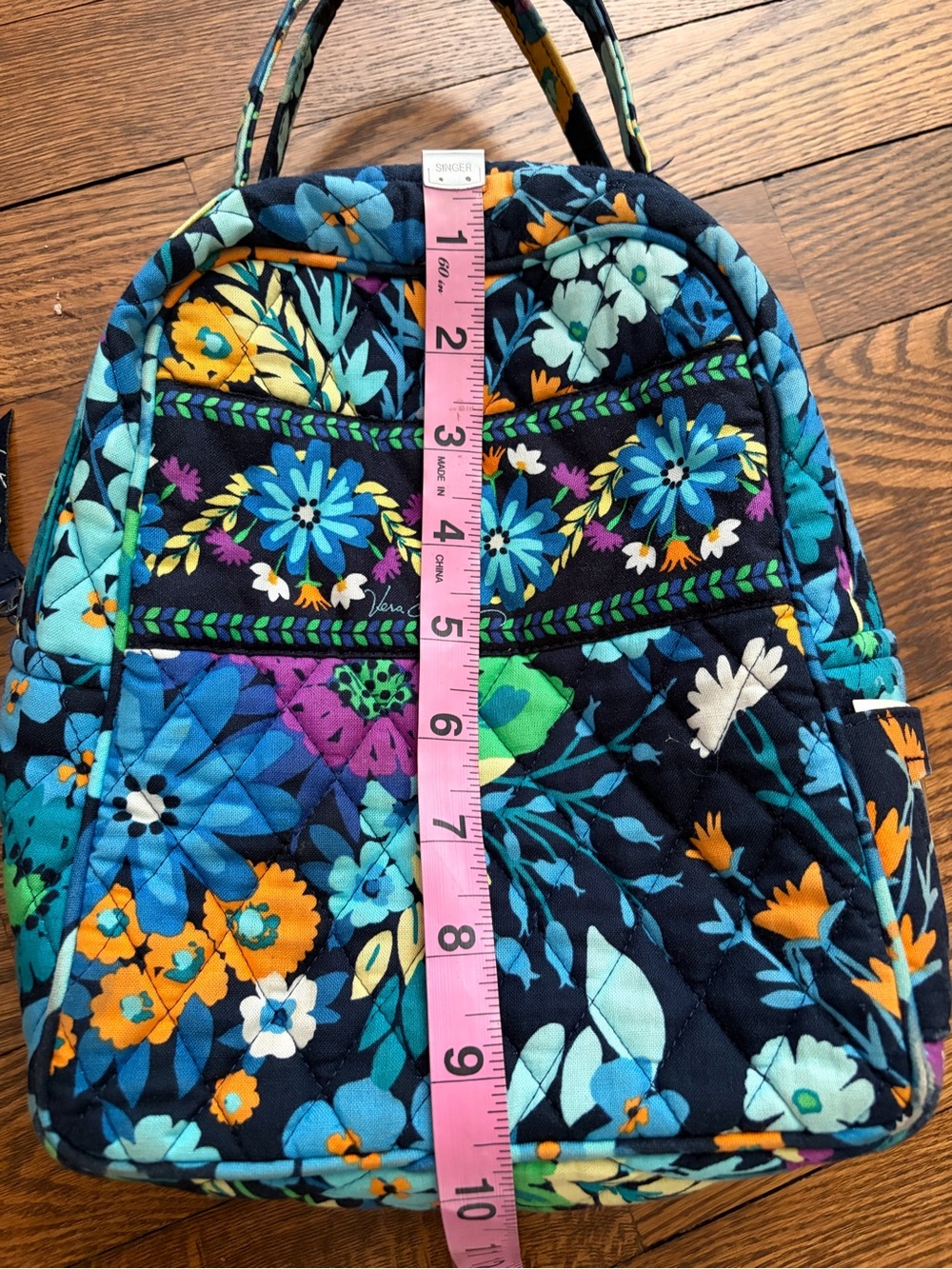 Vera Bradley Midnight Blues Floral Insulated Lunch Cooler Bag Quilted - Picture 14 of 15